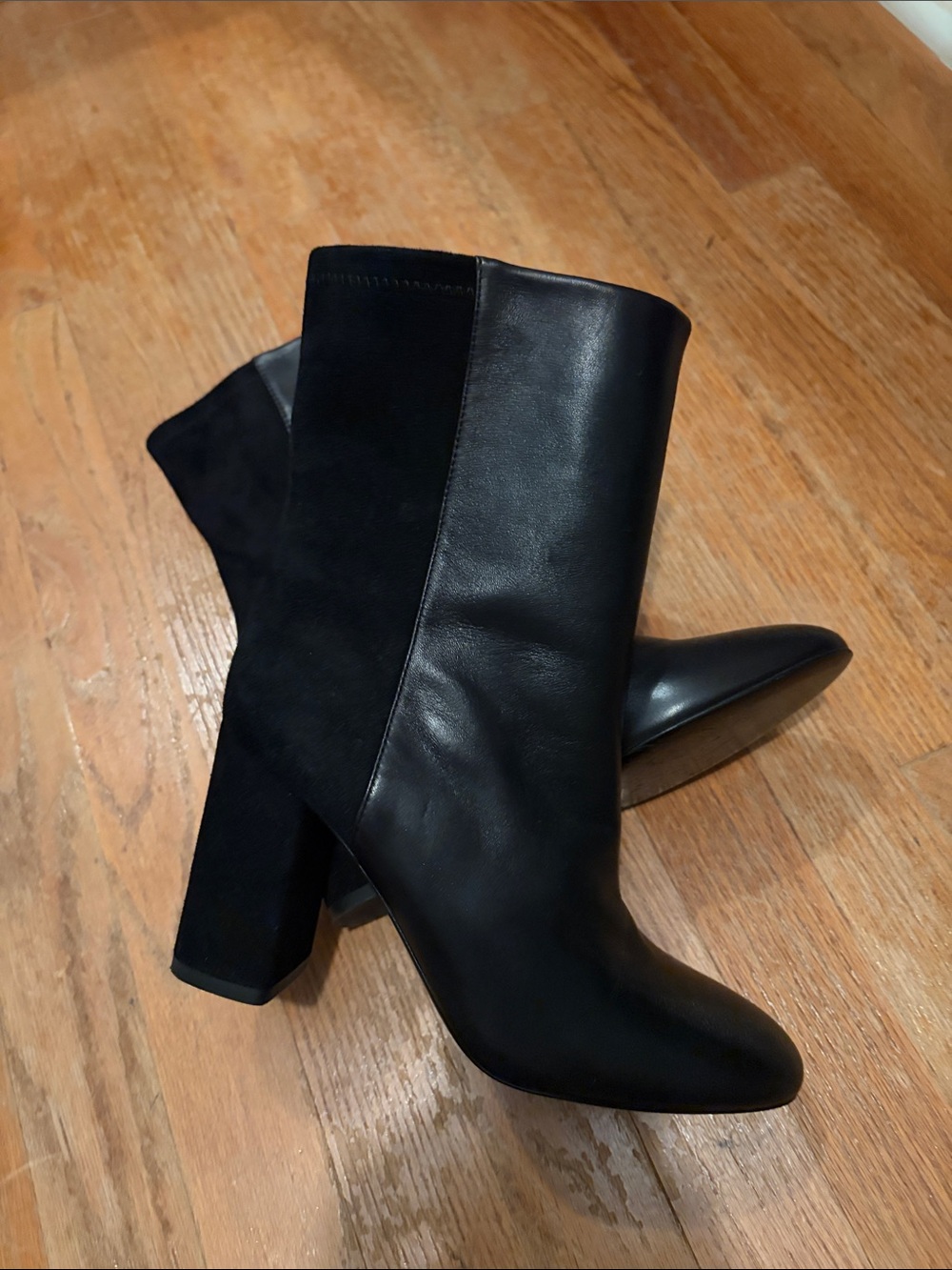 Stuart Weitzman 5050 Strut Block Booties MSRP $650